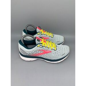 Brooks Ghost 13 Gray Pink Running Shoes 1203381B433 Women's Sz 8.5